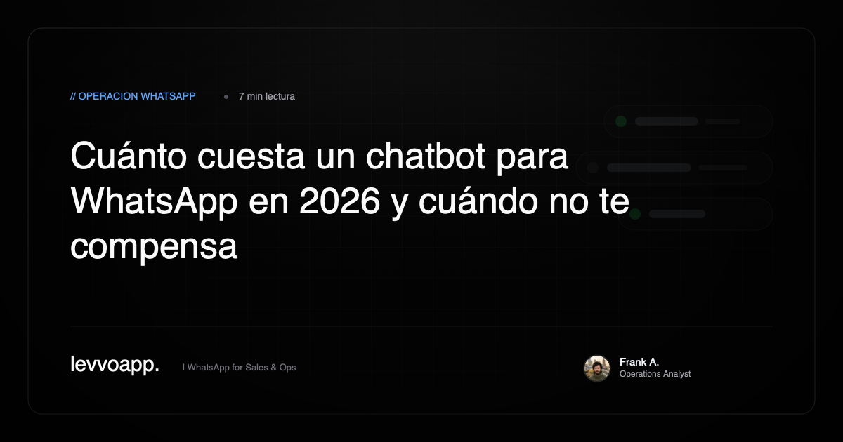Cuánto Cuesta un Chatbot para WhatsApp en 2026