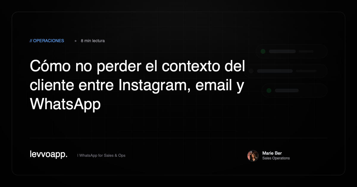 Móvil, Instagram y email: cómo no perder contexto