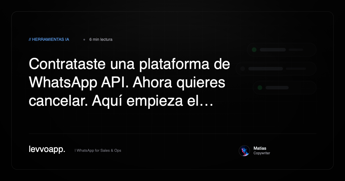 La Trampa de las Plataformas de WhatsApp API en España